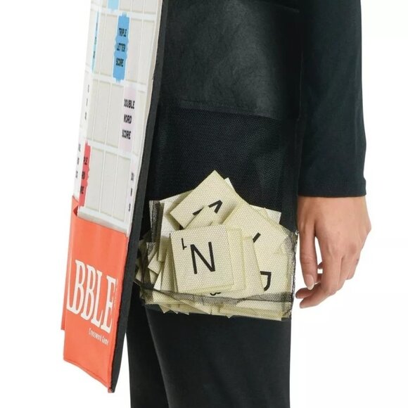 Adult Playable Scrabble Costume Board Game Interactive Halloween Party Funny NEW - Picture 3 of 6